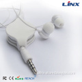 Cheap Promotional Retractable Earphone From Shenzhen Factory